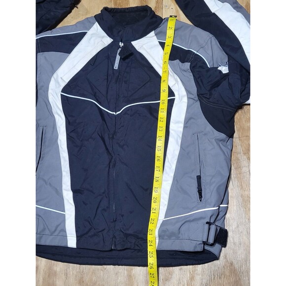 MotoGP Brand Textile Motorcycle Riding Jacket Gray ADULT S ZIP @U Rack - Picture 3 of 8